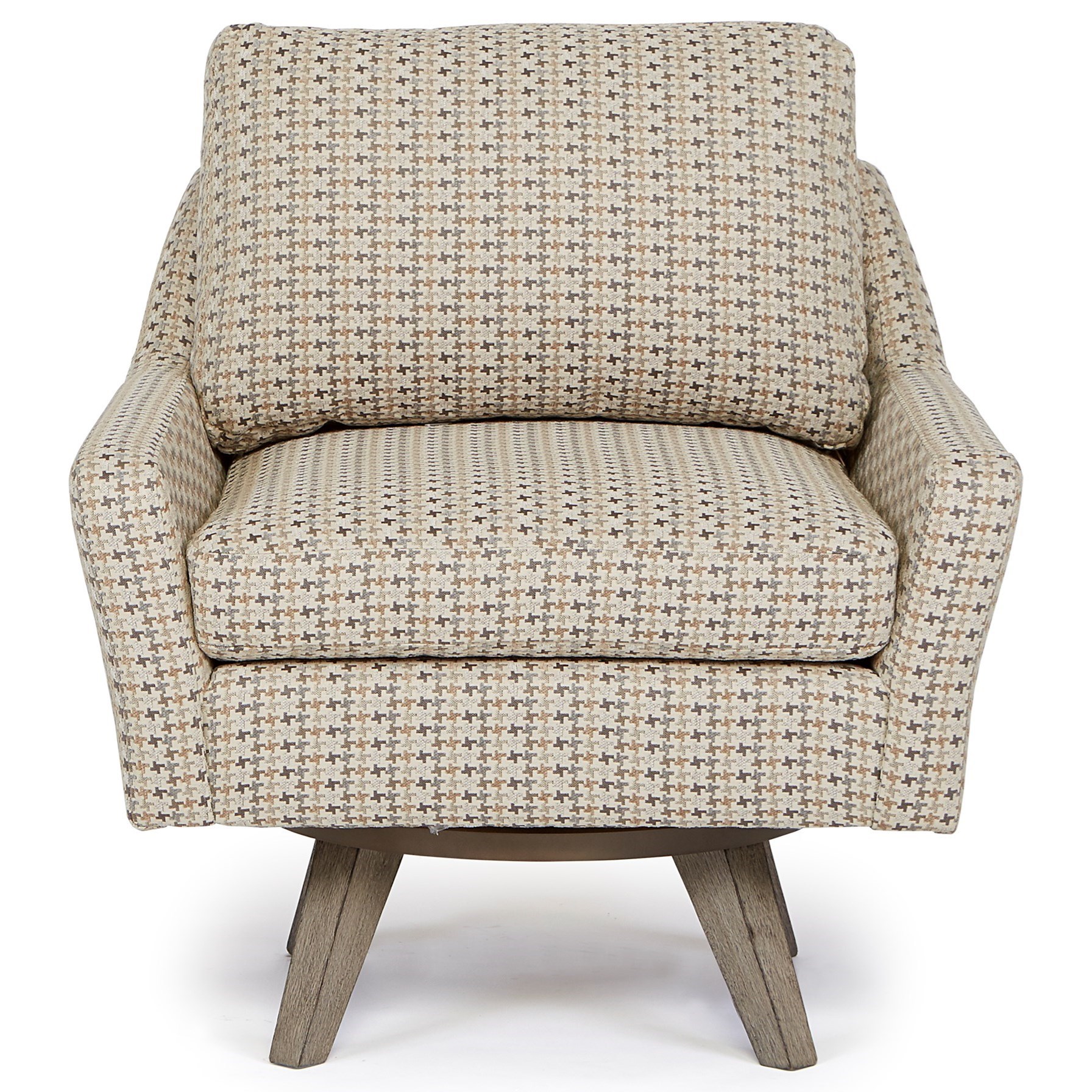 Best Home Furnishings Chairs - Swivel Barrel Seymour Mid Century Modern ...
